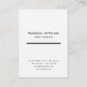 Linen Professional Plain Stijlvol Modern Minimalis Visitekaartje (Voorkant)