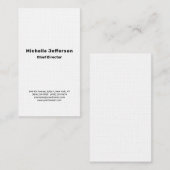 Linen Professional Plain Stijlvol Modern Minimalis Visitekaartje (Voorkant / Achterkant)