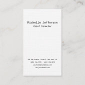 Linen Professional Plain Stijlvol Modern Minimalis Visitekaartje (Voorkant)