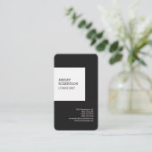 Linen Professional Stylish Trendy minimalist Visitekaartje (Staand voorkant)