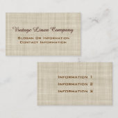  Linen Professional-Visitekaartjes Visitekaartje (Voorkant / Achterkant)