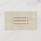  Linen Professional-Visitekaartjes Visitekaartje (Achterkant)
