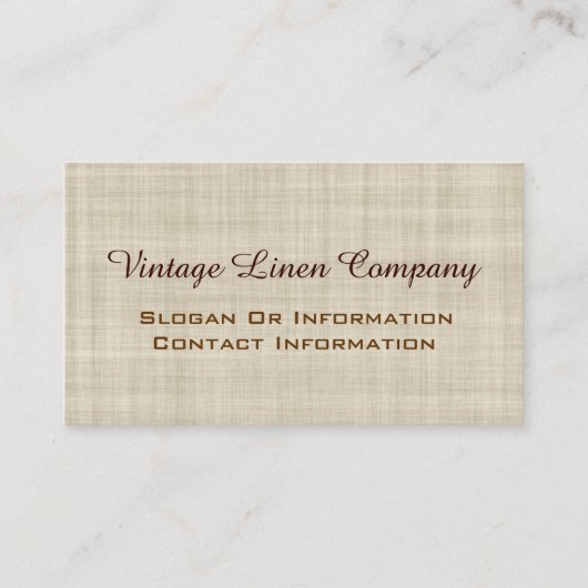  Linen Professional-Visitekaartjes Visitekaartje (Voorkant)