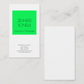 Linen professioneel minimalistisch modern groen wi visitekaartje (Voorkant / Achterkant)