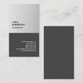 Linen Silver Gray Exclusive Special Moderne Unieke Visitekaartje (Voorkant / Achterkant)