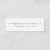 Linen Slim Trendy Personalize Mini Visitekaartje (Achterkant)