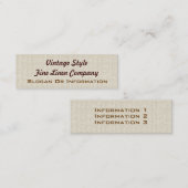 Linen Small Visitekaartjes (Voorkant / Achterkant)
