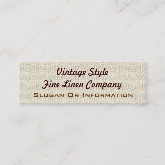 Linen Small Visitekaartjes (Voorkant)