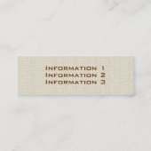 Linen Small Visitekaartjes (Achterkant)