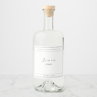 Linen Spray Label Likeurfles Etiket