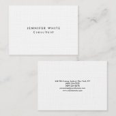 Linen Stylish Modern minimalist Visitekaartje (Voorkant / Achterkant)