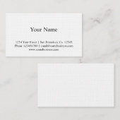 Linen texture business card sjabloon visitekaartje (Voorkant / Achterkant)