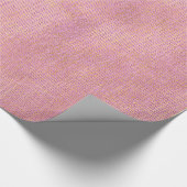 Linen Texture Pink Rose Gold Mauve Blush Minimum Cadeaupapier (Hoek)