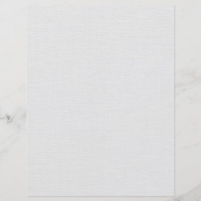 Linen Texture White & Natural Scrapbook Paper (Voorkant)