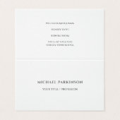 Linen Trendy Minimalist Professional Visitekaartje (Buitenkant ongevouwen)