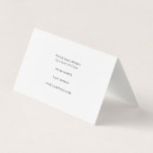 Linen Trendy Minimalist Professional Visitekaartje (Achterkant)