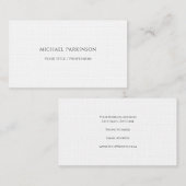 Linen Trendy Minimalist Professional Visitekaartje (Voorkant / Achterkant)