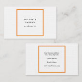 Linen Trendy Minimalist Professional Visitekaartje (Voorkant / Achterkant)