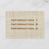  Linen-Visitekaartjes Visitekaartje (Achterkant)