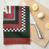 Linen Watch Retro Sign Kitchen Towelen Theedoek (Quarter Fold)