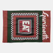 Linen Watch Retro Sign Kitchen Towelen Theedoek (Horizontaal)