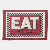 Linen Watch Retro Sign Kitchen Towelen Theedoek (Horizontaal)