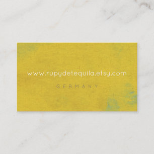 Linen Waterverf art Yellow Paint Colorful Visitekaartje