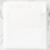 Linen White Rechthoekige Sticker (Tas)