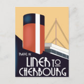 Liner aan Cherbourg Briefkaart (Voorkant)