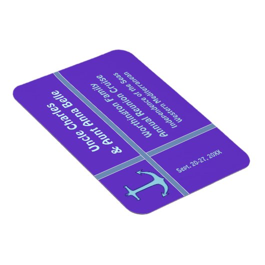 Liner Anchor Paarse Cabin Deurmarkering Magneet (Rechterzijde)