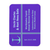 Liner Anchor Paarse Cabin Deurmarkering Magneet (Verticaal)