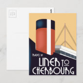 Liner naar Cherbourg Briefkaart (Voorkant / Achterkant)