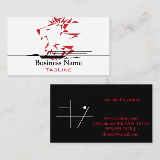 Liner voor tribe-routelijn en Stork Speed Visitekaartje (Voorkant / Achterkant)