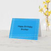 Lines Brother Verjaardag Kaart (Gele Bloem)