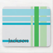 Lines in Blue and Lines in Green Muismat (Voorkant)