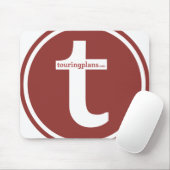 Lines Mousepad (rood op wit) Muismat (Met muis)