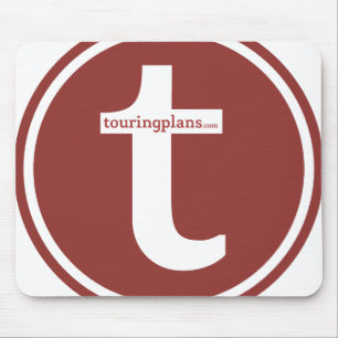 Lines Mousepad (rood op wit) Muismat