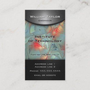 Lines of Force - metalen look elegantie met QR-cod Visitekaartje