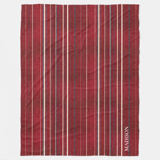 Lines Pattern Fleece Deken (Voorkant)