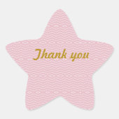 LINES PINK STER STICKER (Voorkant)