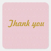 LINES PINK VIERKANTE STICKER (Voorkant)