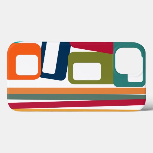 Lines & Rectangles Case-Mate iPhone Case (Achterkant (horizontaal))