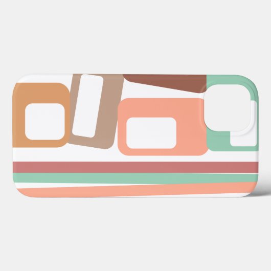 Lines & Rectangles Case-Mate iPhone Case (Achterkant (horizontaal))