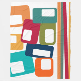 Lines & Rectangles Fleece Deken
