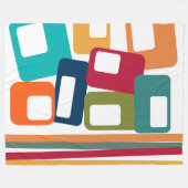 Lines & Rectangles Fleece Deken (Voorkant (Horizontaal))