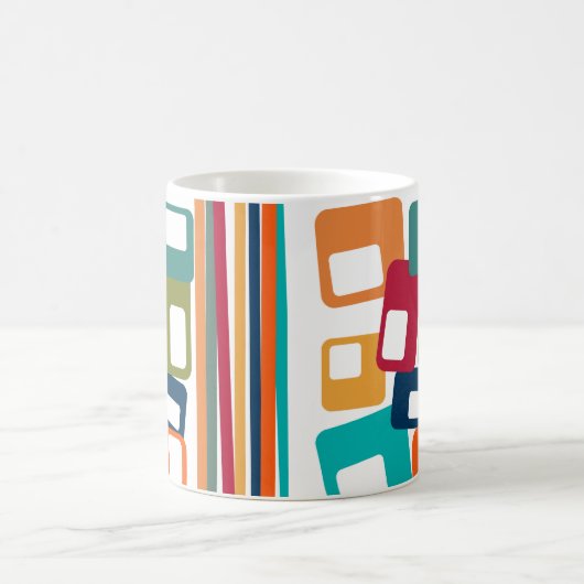 Lines & Rectangles Koffiemok (Center)