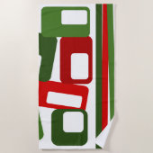 Lines & Rectangles Strandlaken (Voorkant)