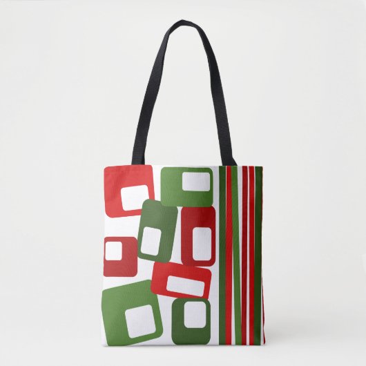 Lines & Rectangles Tote Bag (Voorkant)