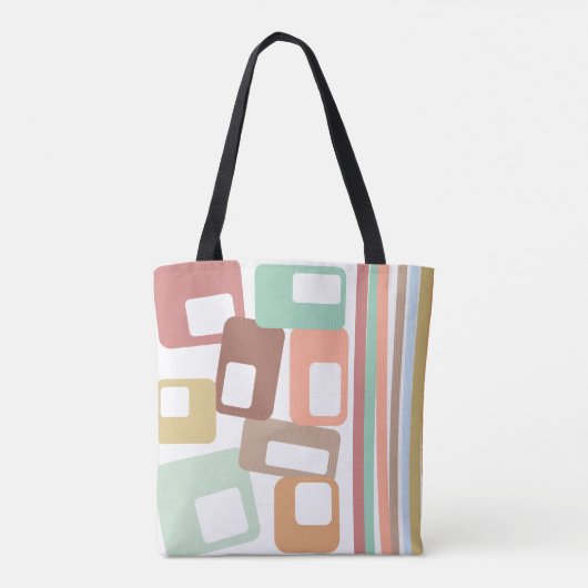 Lines & Rectangles Tote Bag (Achterkant)