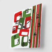 Lines & Rectangles Vierkante Klok (Hoek)